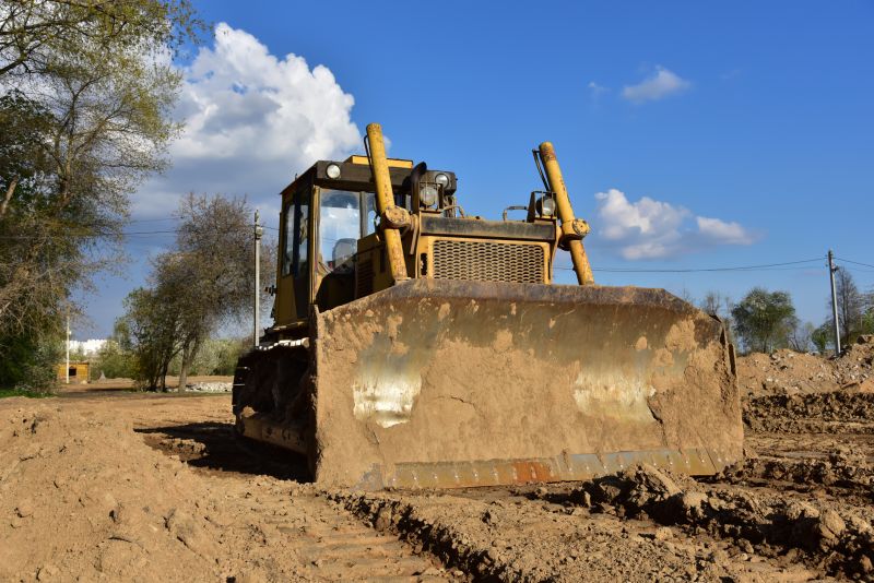 Bulldozer Maintenance in Action