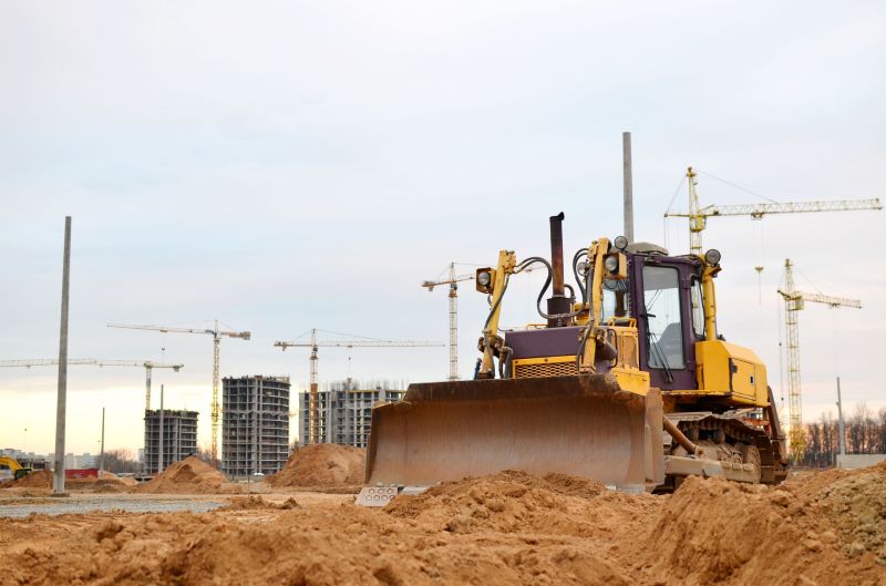 Bulldozer on Construction Site